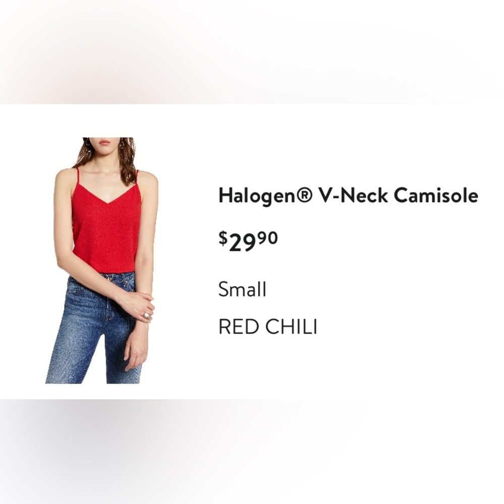 Size small camisole from nordstrom. Gently used. Ask me your questions.